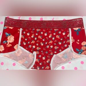 New Victoria’s Secret Pink panties PINK logo boyshort pink cotton pink sparkle